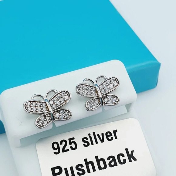 "925 Sterling Silver CZ Beautiful Earrings for Women, 1USPAR4180 - Picture 4 of 10